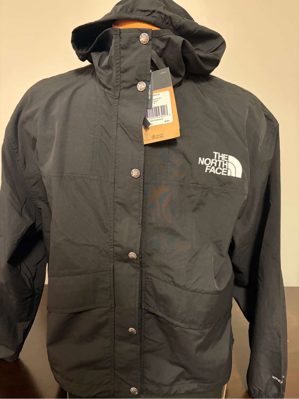 The North Face Black Hooded Shell Jacket